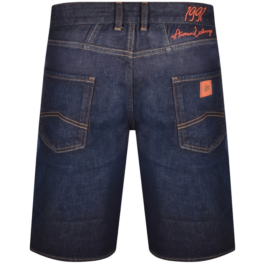Armani Exchange J65 Slim Denim Shorts Blue